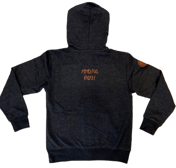 Heathered Mindful Beast Full-Zip Hoodie (Limited Edition)